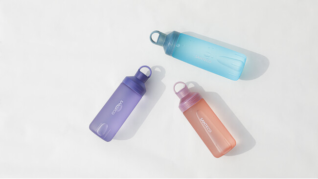 「新商品」春カラーが可愛い！半透明＆パステルで気分が上がるトライタン製ウォーターボトル。