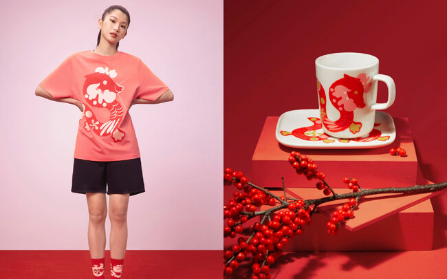 [マリメッコ] 辰年をお祝いするドラゴンモチーフのニューイヤーコレクションが登場。1月5日(金)より、オンラインストアにて先行受注。
