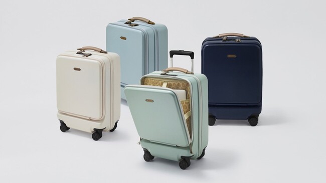 【トラベルブランドMILESTO】アクティブな大人のライフスタイルを編集するMILESTO UTILITYシリーズより、旅の気分を高めるフレンチシックなフロントオープン式ハードキャリーが新登場！