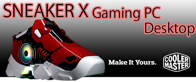 Cooler Master社製のスニーカー型PCケース「Sneaker X」を採用したオリジナルパソコンをオリオスペックにて予約開始