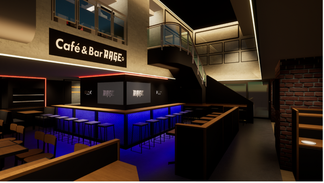 RAGE、新たなeスポーツカルチャーの発信拠点『Cafe&Bar RAGE ST』を2024年1月末にグランドオープン！