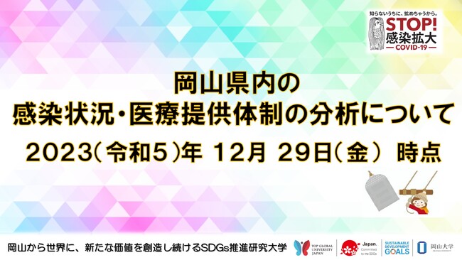 【岡山大学】岡山県内の感染状況・医療提供体制の分析について(2023年12月29日現在)