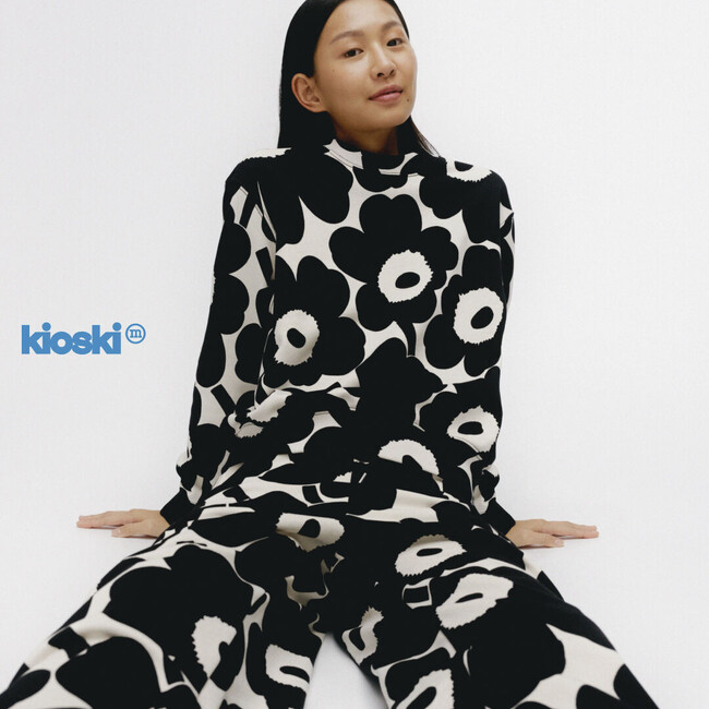 [マリメッコ] マリメッコ キオスキから、60周年を迎えるプリント Unikkoがアイコニックにデザインされたフーディやキャンバスバッグなどが登場。