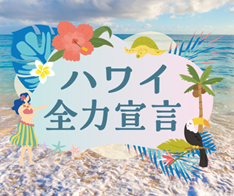 団体旅行も「ハワイ全力宣言」