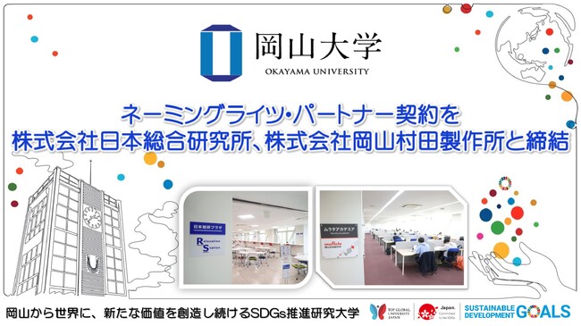 【岡山大学】ネーミングライツ・パートナー契約を株式会社日本総合研究所、株式会社岡山村田製作所と締結