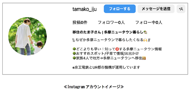 多摩ニュータウンでの暮らしの様子や地域の魅力を発信するInstagram アカウントを開設します！