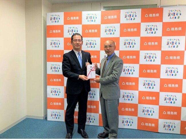抽選会やコンペの浄財を福島県環境基金へ寄附　一般社団法人ふくしま海と緑のプロジェクト チャリティ寄付金受納式を開催しました！