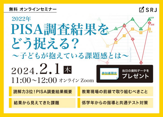 【春の生徒募集に取り組む学習塾運営者の方必見！】「2022年PISA調査結果をどう捉える？」～子どもが抱えている課題感と向き合うには～