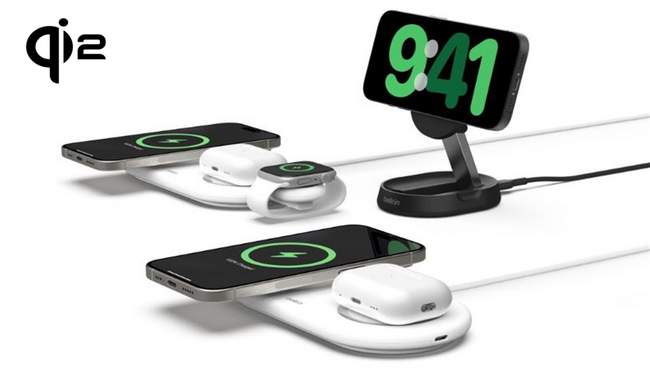 【Belkin】ワイヤレス充電領域をリードしてきたBelkinがQi2対応製品をいち早くリリース世界初！次世代ワイヤレス充電規格「Qi2」公式認証の3製品が 1月17日発売開始