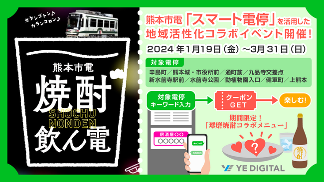 熊本市電「スマート電停」を活用した地域活性化、本日から!
