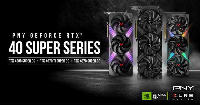 GeForce RTX 40 SUPERシリーズを搭載するPNY社製グラフィックボード3製品を発表