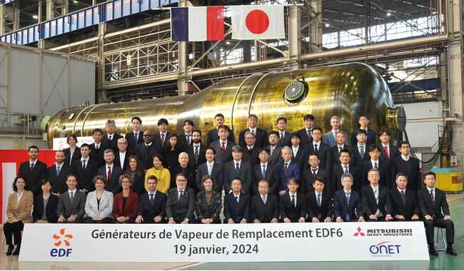フランス電力(EDF)原子力発電所向け取替用蒸気発生器(SG)3基の製造を完了