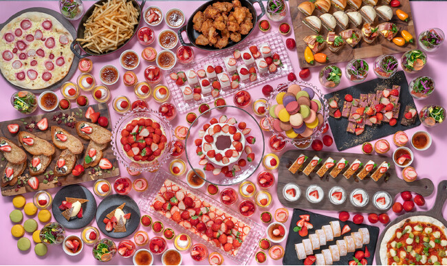 【ホテルグランヴィア岡山】“苺”のシーズン到来！心躍る苺スイーツが勢揃い！「ストロベリースイーツブッフェ」を開催