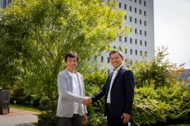 (左から)さまあ 多治見 卓氏 インテグループ 松本 直久 (左から)さまあ 多治見 卓氏 インテグループ 松本 直久