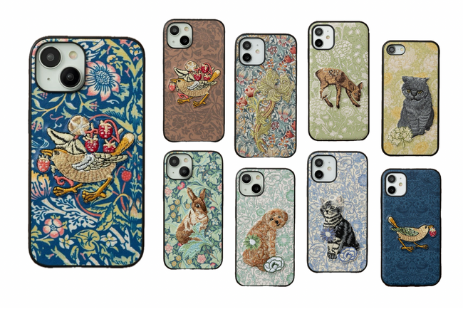 「ウィリアム・モリス」のデザインを繊細に表現!心あたたまる立体刺繍iPhoneケースが登場