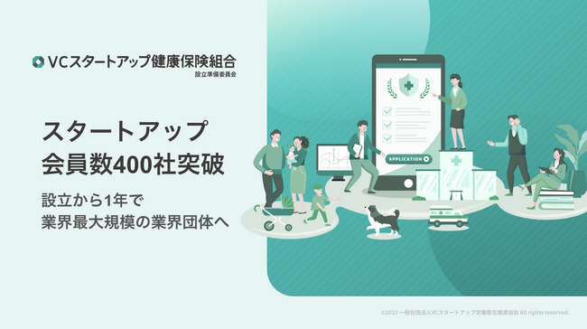 従業員の健康増進に取り組む「VCスタートアップ労働衛生推進協会」、スタートアップ会員数が400社を突破