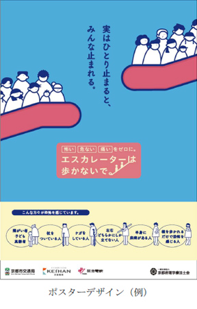 2月1日（木）より、京都府にある阪急電鉄の全15駅で「エスカレーターは歩かないで」をテーマにマナーポスターを掲出します