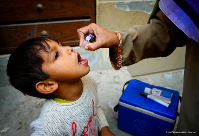 日本政府、パキスタンにおけるポリオ根絶事業支援のため、UNICEFに5億1,600万円の無償資金協力を実施