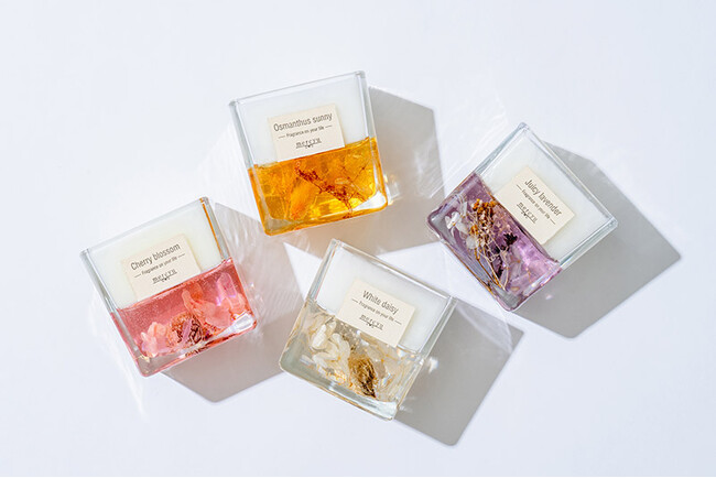 四季それぞれの魅力を植物と香りで表現。mercyu（メルシーユー）から 「Bloom Collection アロマキャンドル」が新発売！
