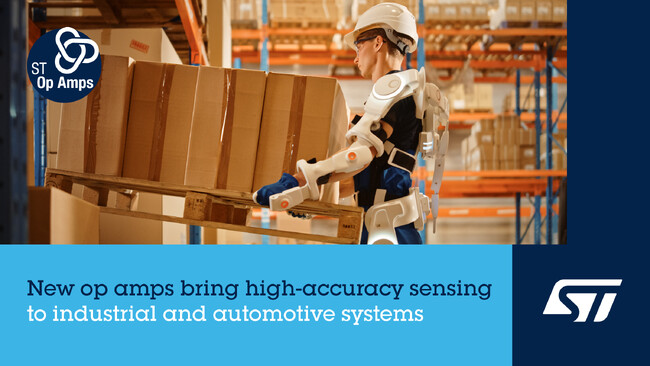 高精度センサ向けに、低オフセット、ゼロドリフトおよび広ゲイン帯域幅のオペアンプを発表