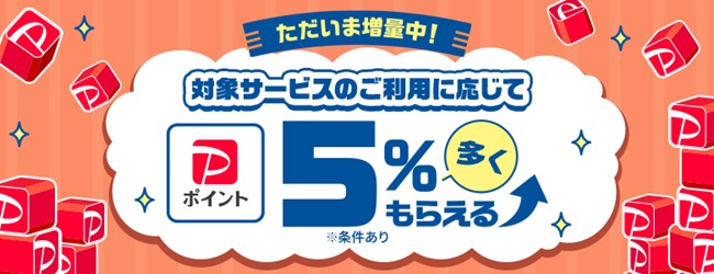 【SBI証券「PayPayポイント」提携サービス】PayPayポイント5%増量キャンペーン開催のお知らせ