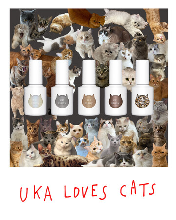 人気のネコをネイルカラーに！2024年2月22日(木)のネコの日にuka cat studyを発売
