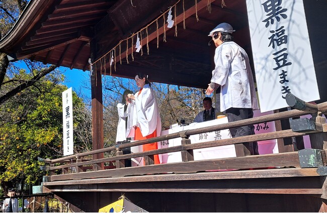 【イベントレポート】和食文化継承および黒豆の魅力発信を目的とした『令和六年 上野東照宮 節分祭 “黒”福豆まき』を上野東照宮・神楽殿にて初開催！