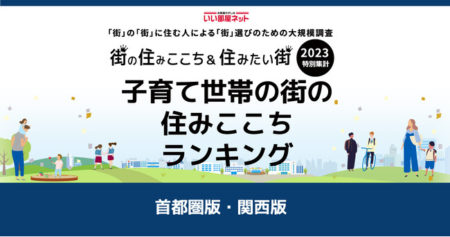 いい部屋ネット「子育て世帯の街の住みここちランキング２０２３<首都圏版＞」（街の住みここちランキング特別集計）発表