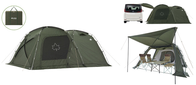 ロゴス独自の便利機能が満載！寝室＆リビング兼備の2ルームテント「neos PANEL スクリーンドゥーブル L-BD」新発売！