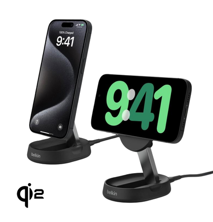 【Belkin】世界初！次世代ワイヤレス充電規格「Qi2」公式認証シリーズより「Belkin Qi2 折りたたみ式充電スタンド」が発売開始