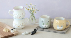 キュートな猫のマグカップと箸置きが登場! 2/22の猫の日に向けたテーブルウェアを雑貨店BleuBleuet(ブルーブルーエ)より2月8日(木)発売開始! キュートな猫のマグカップと箸置きが登場! 2/22の猫の日に向けたテーブルウェアを雑貨店BleuBleuet(ブルーブルーエ)より2月8日(木)発売開始!