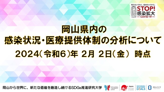 【岡山大学】岡山県内の感染状況・医療提供体制の分析について（2024年2月2日現在）