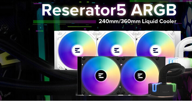 ZALMAN社製、デュアルブレードポンプとアドレサブルRGB LEDを搭載した水冷一体型CPUクーラー「Reserator5 Z ARGB」シリーズを発表