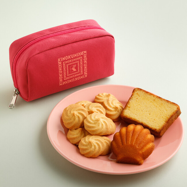 【選ぶのも楽しいカラフルポーチ全６色！】プチギフトにもオススメ！３種類の焼き菓子が入った「スイーツポーチ」販売開始！