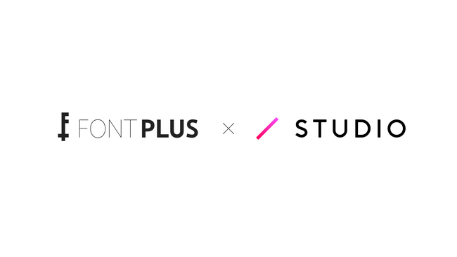 「STUDIO」がWebフォントサービス「FONTPLUS」との連携を発表。新たに500種類以上のフォントを今春より提供開始