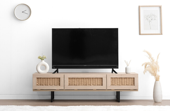 ナチュラルな温もりのペーパーコードのテレビ台を発売～手編みの風合いと木の優しさが北欧スタイルにマッチ