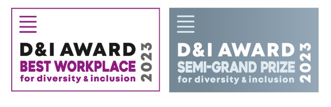 D&I推進に取り組む企業を認定する「D&I AWARD２０２３」において認定最高ランク「ベストワークプレイス」３年連続認定　特に注目すべき推進企業１５社に選出され「D&I AWARD賞」を受賞しました