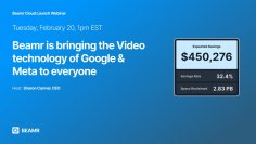 ビーマー社、視覚品質を保ったまま動画ファイルの容量を小さくするクラウドサービスを2月21日に正式ローンチ！