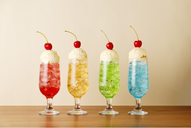 SNSで話題になった、大人のためのクリームソーダのお酒に新フレーバーが3種登場