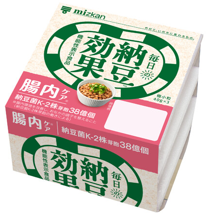 「納豆効果(TM)　腸内ケア※　3Ｐ」新発売！