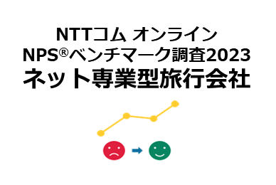 ネット専業型旅行会社を対象としたNPS(R)ベンチマーク調査2023の結果を発表。NPSおすすめランキング1位は一休.com