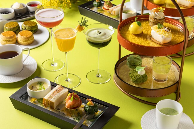 国際女性デーを祝し、春の訪れを華やかなミモザと新緑で感じるSpring Afternoon Tea販売のご案内