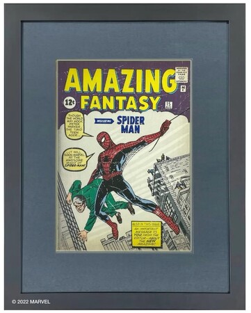 江戸伝承浮世絵とアメコミの融合、マーベル・コミックスの表紙デザインを再現した浮世絵木版画 スパイダーマン「1962 Amazing Fantasy #15」を蔵出し！