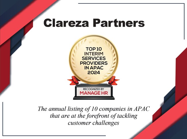 クラレザパートナーズが2024年度「APAC インテリムサービスプロバイダー TOP10」に認定