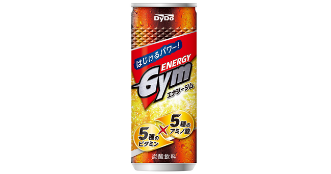 はじけるパワー！5種のビタミン※1と5種のアミノ酸※2を配合　からだにうれしい栄養系炭酸飲料「エナジージム」新発売