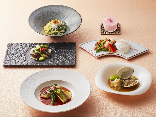 【ロイヤルパークホテル】春のお祝いの席にも「齊藤料理長が贈る春彩コース」＆「さくら御膳」「和牛と筍の会席」を発売。