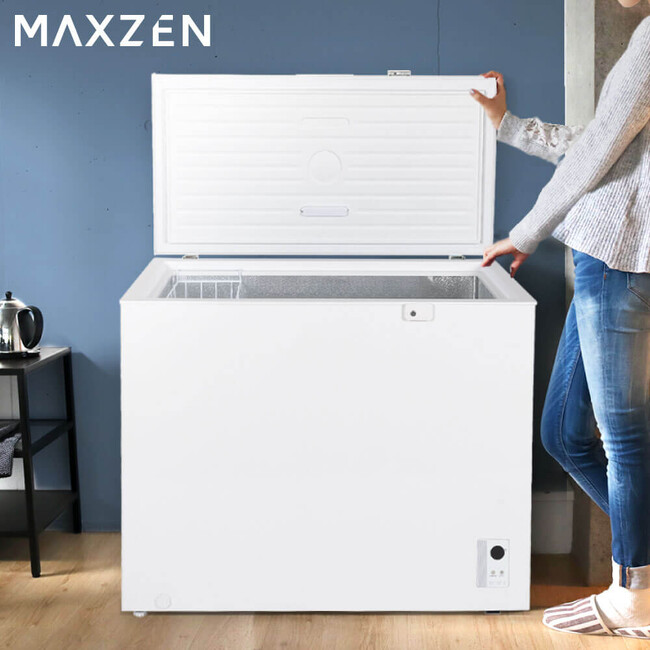 冷蔵もOK！たっぷり入る254L＆299Lの上開き冷凍庫２サイズを、ジェネリック家電ブランド「MAXZEN」より2024年2月21日から発売