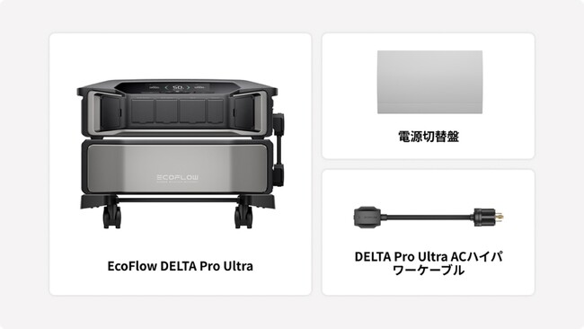 DELTA Pro Ultraと組み合わせて使用する電源切替盤EcoFlow Power Switch Kit 2024年2月21日より販売開始