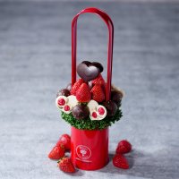 ホワイトデーのお返しに！フルーツブーケ専門店プレジールから人気のイチゴ＆チョコレートの特別なギフトが限定デザインで新登場