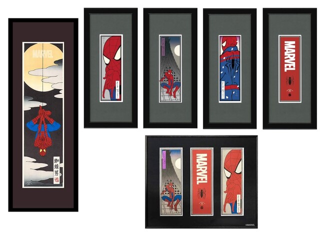 「浮世絵スパイダーマン」シリーズ全6種を一挙蔵出し！マーベル作品でも人気のスパイダーマンと江戸伝承浮世絵のコラボは純和風で粋な仕上がりに
